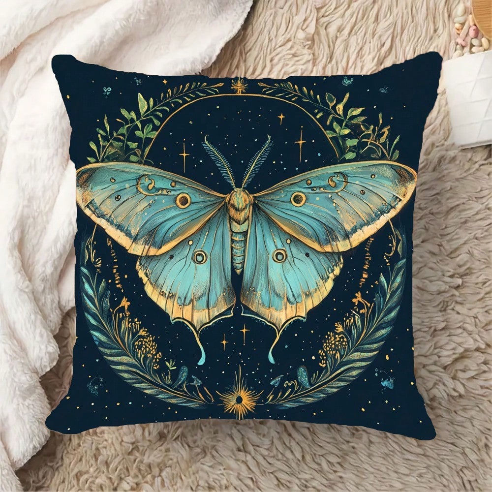 1pc 18x18 Inch Bohemian Moth & - огляд і ціна Pillow Insert 18X18