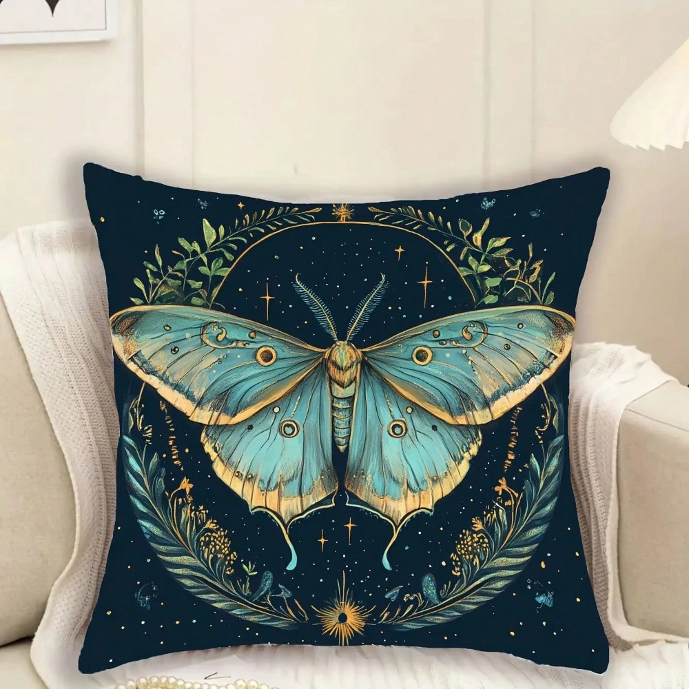 1pc 18x18 Inch Bohemian Moth & - огляд і ціна Pillow Insert 18X18