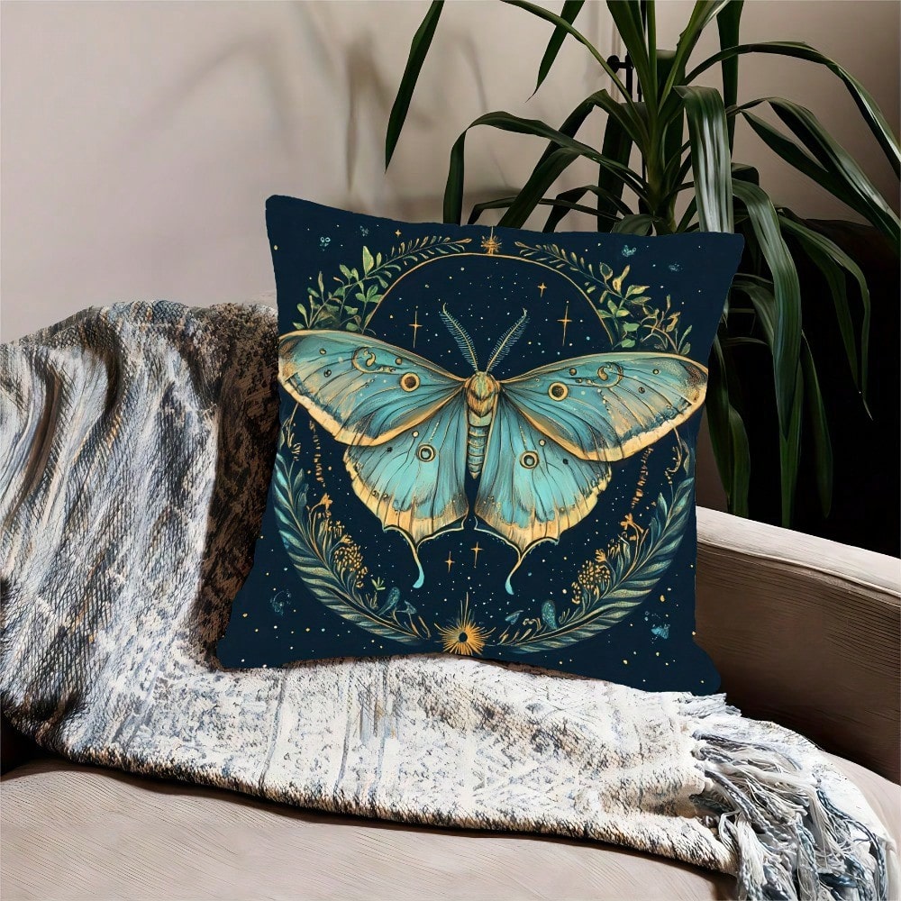 1pc 18x18 Inch Bohemian Moth & - огляд і ціна Pillow Insert 18X18