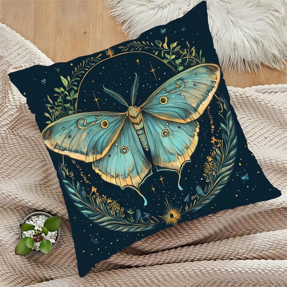 1pc 18x18 Inch Bohemian Moth & - огляд і ціна Pillow Insert 18X18