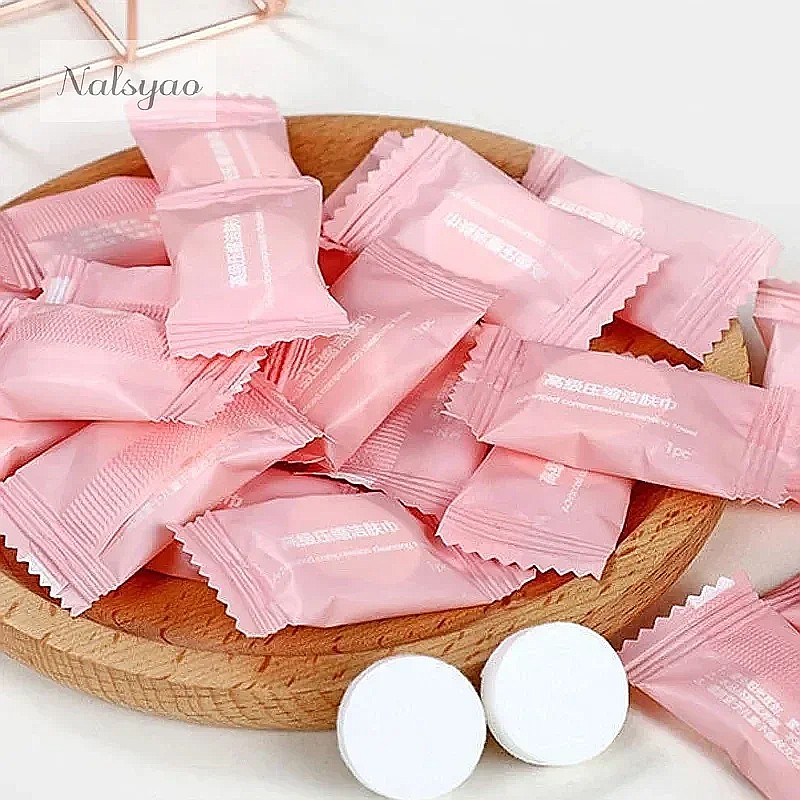 50pcs Compressed Towel Travel  - огляд і ціна Home Textiles Face Towel
