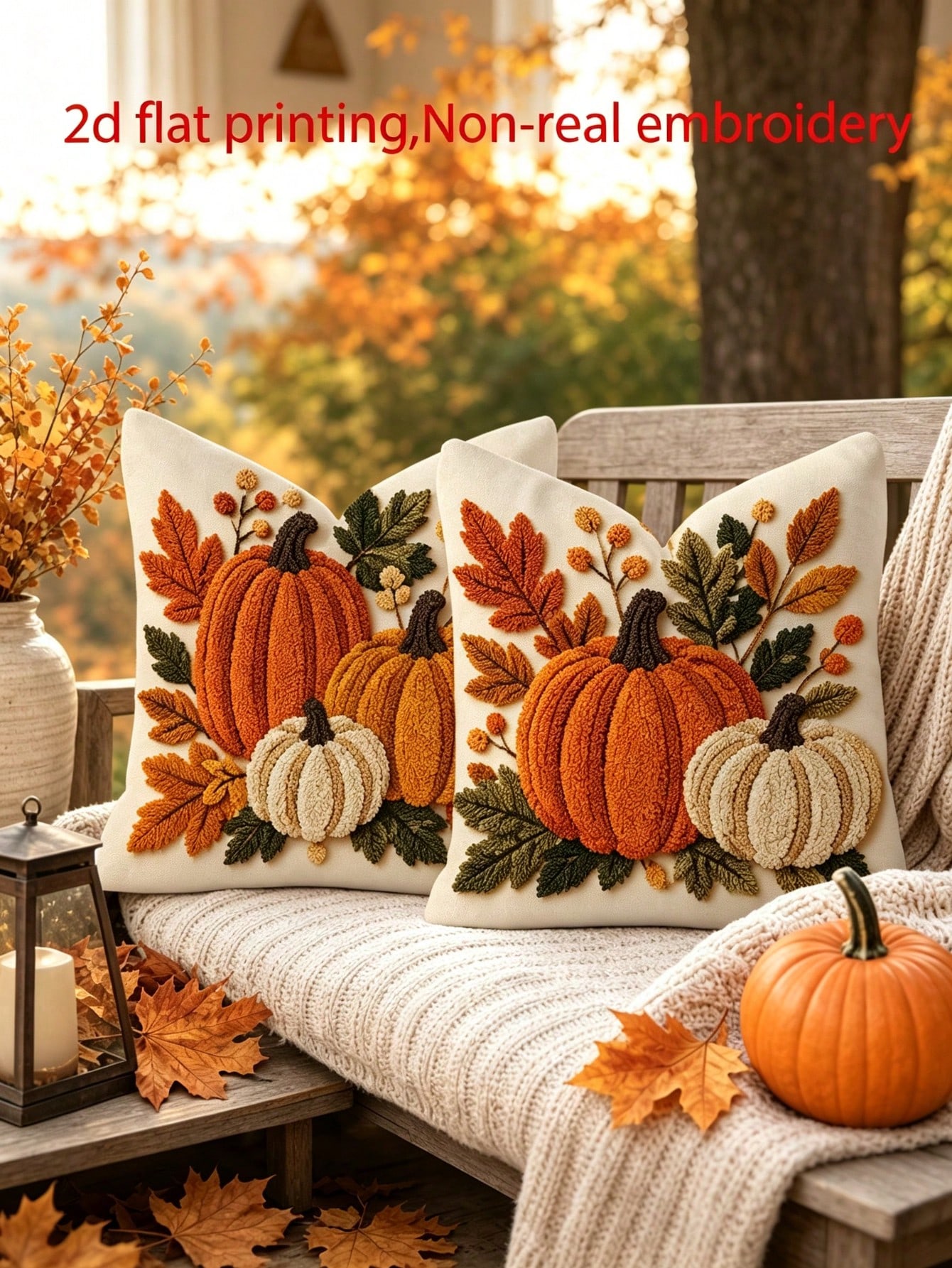 2pcs Country Rustic Fall Throw - огляд і ціна Pillow Insert 18X18