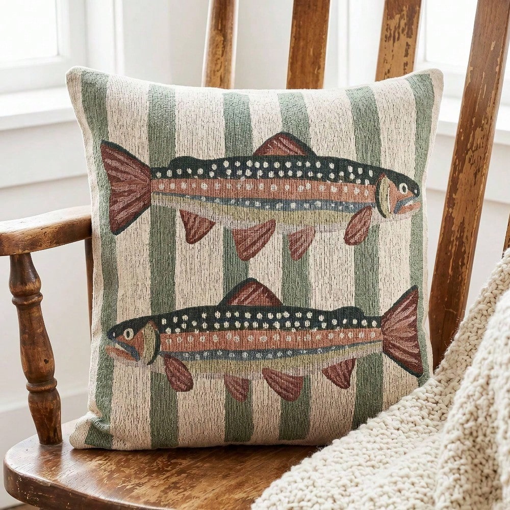 Rainbow Trout Throw Pillow 18x - огляд і ціна Pillow Insert 18X18