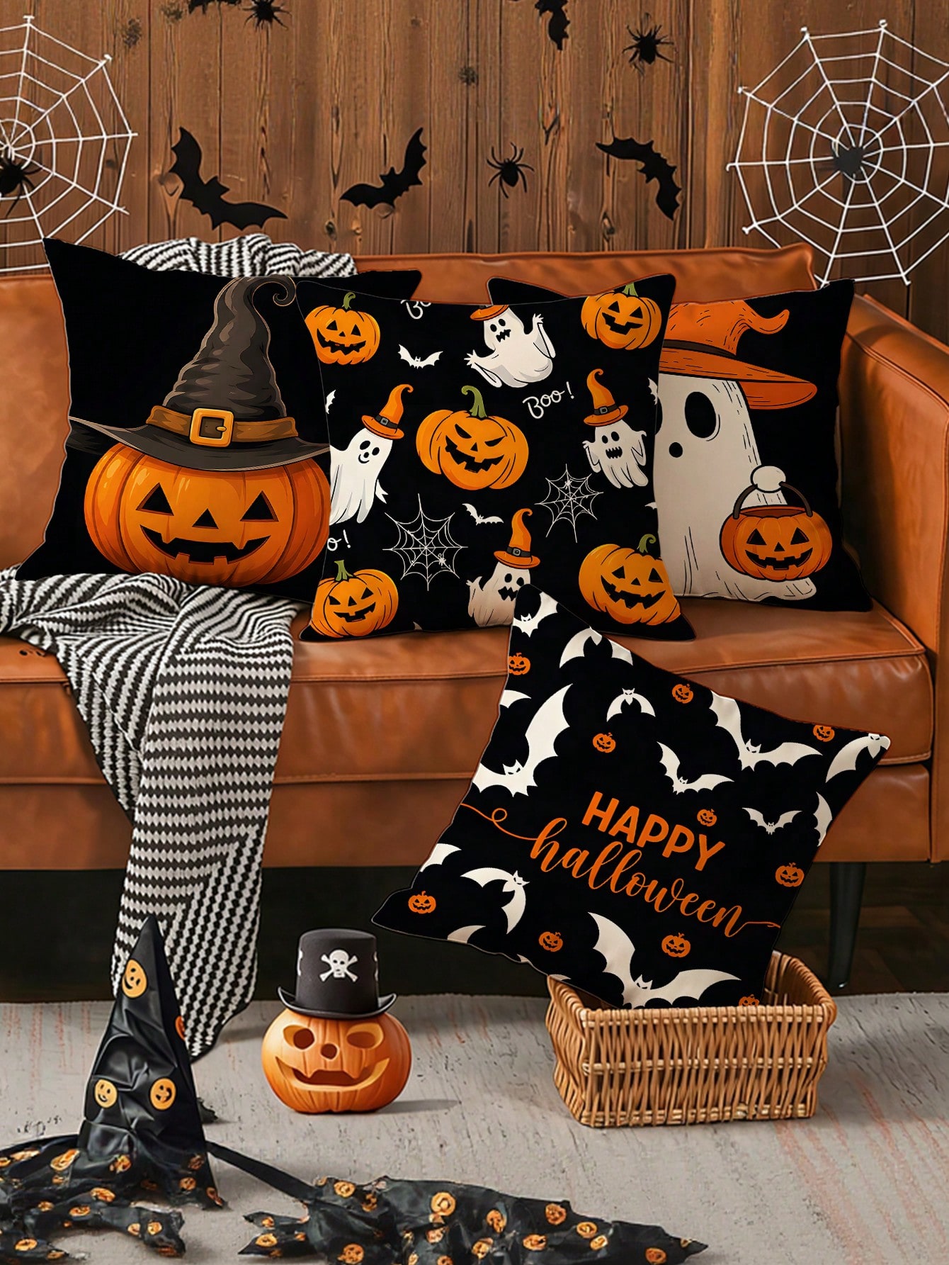 4pcs Halloween Pillow Covers,  - огляд і ціна Pillow Insert 18X18