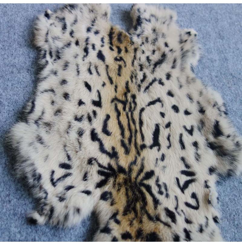 1pc Nature Real Rabbit Fur Leo - огляд і ціна Home Textiles Sale