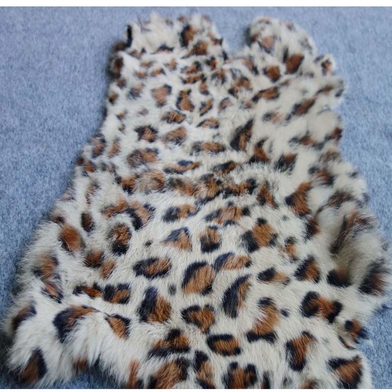 1pc Nature Real Rabbit Fur Leo - огляд і ціна Home Textiles Sale