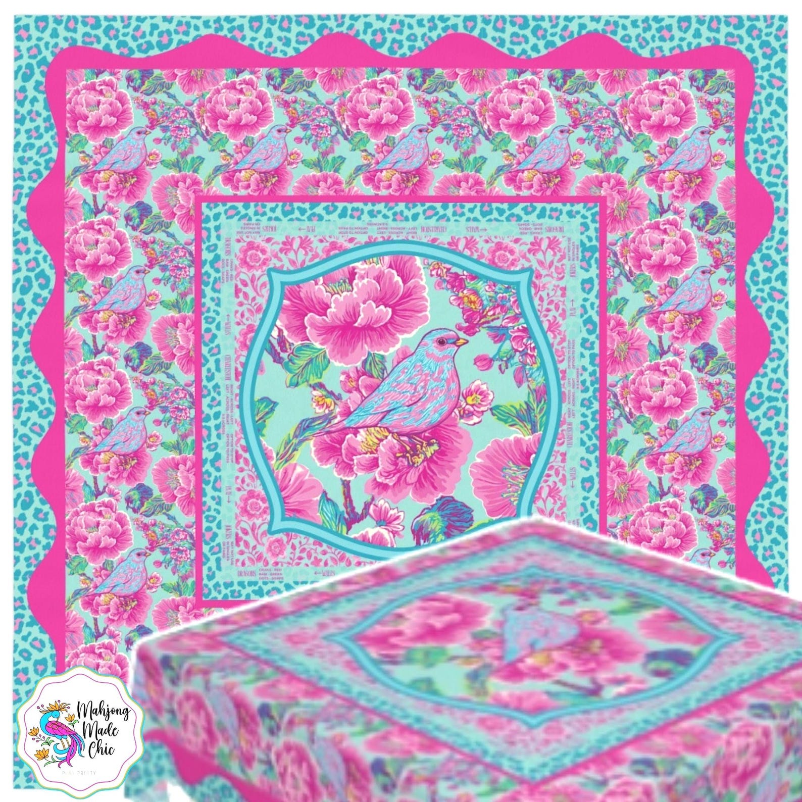 Pink Mahjong Game Night Instru - огляд і ціна Home Textiles Direct