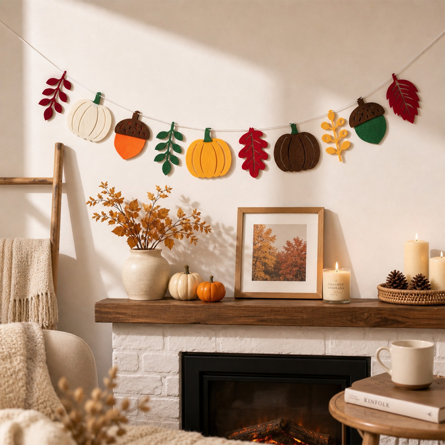 Autumn Pumpkin Leaves Flag Har - огляд і ціна Home Textiles Usa