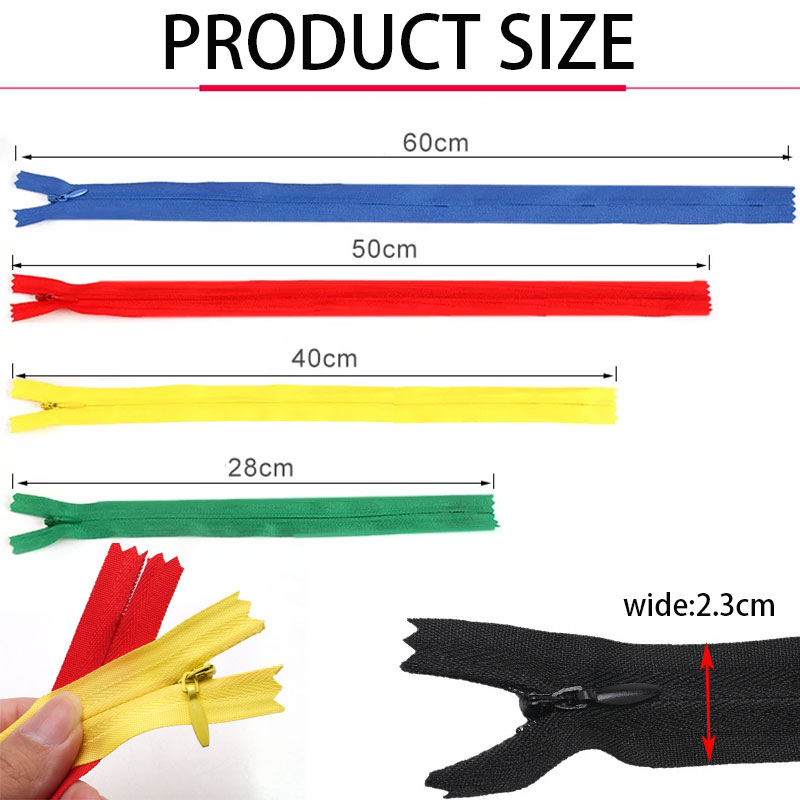 100pcs Invisible Zippers 28-60 - огляд і ціна Home Textiles Sale