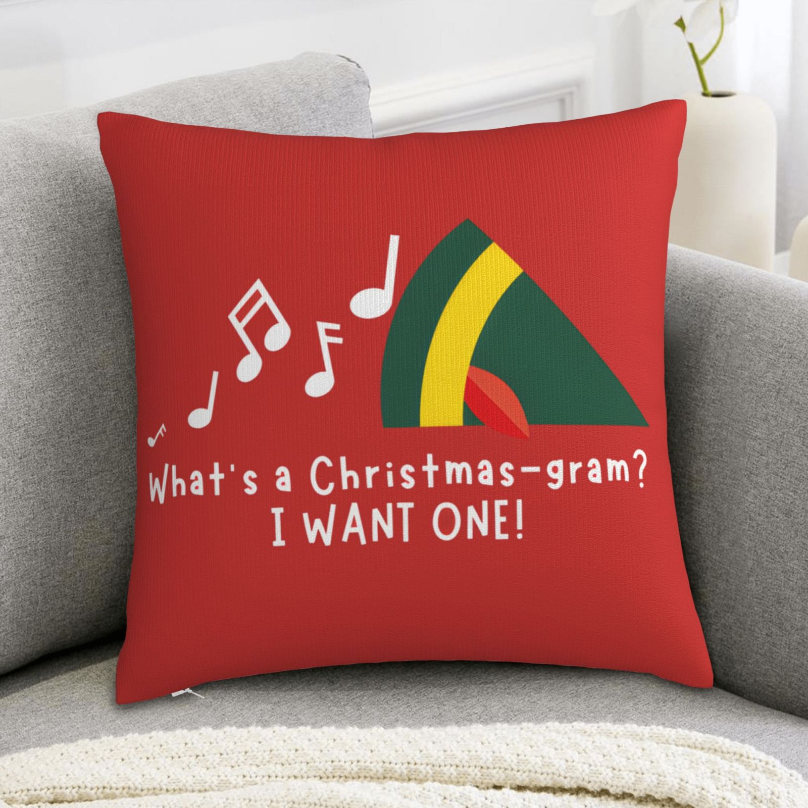 1pc Christmas Pillow Cover - B - огляд і ціна Pillow Insert 18X18