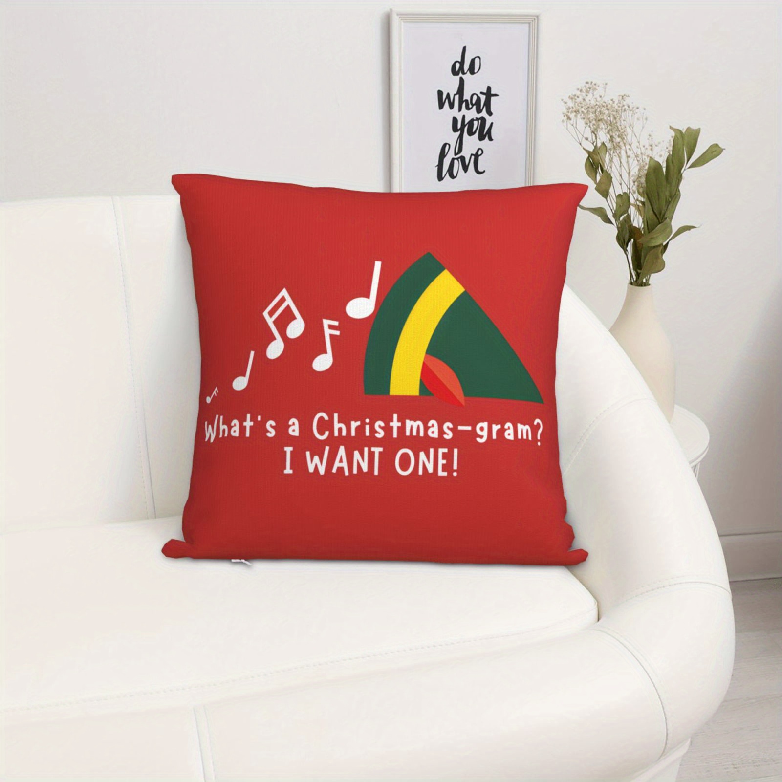 1pc Christmas Pillow Cover - B - огляд і ціна Pillow Insert 18X18