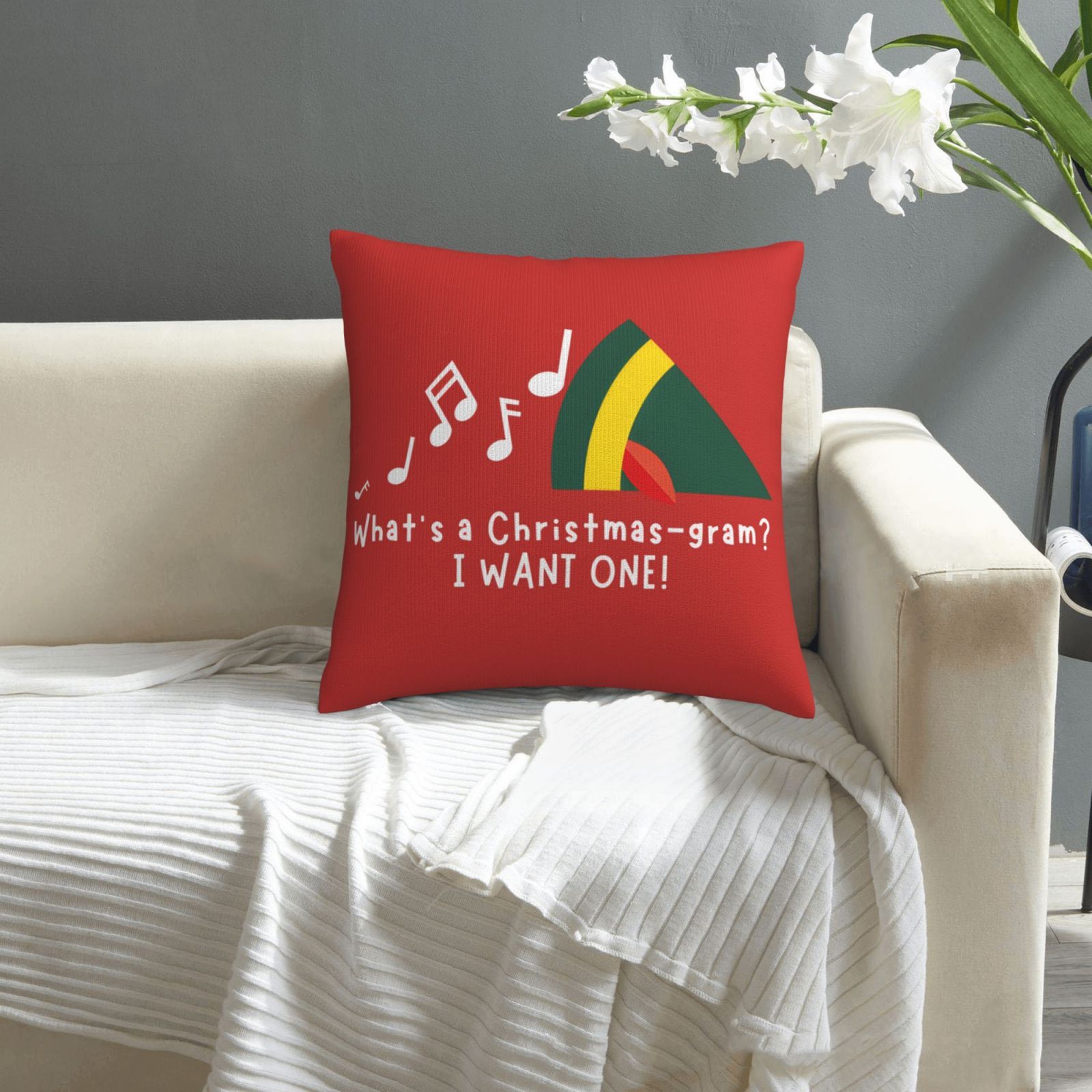 1pc Christmas Pillow Cover - B - огляд і ціна Pillow Insert 18X18