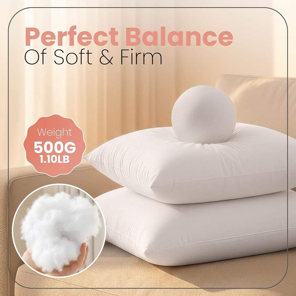 Pair of 18x18 White Pillow Ins - огляд і ціна Pillow Insert 18X18
