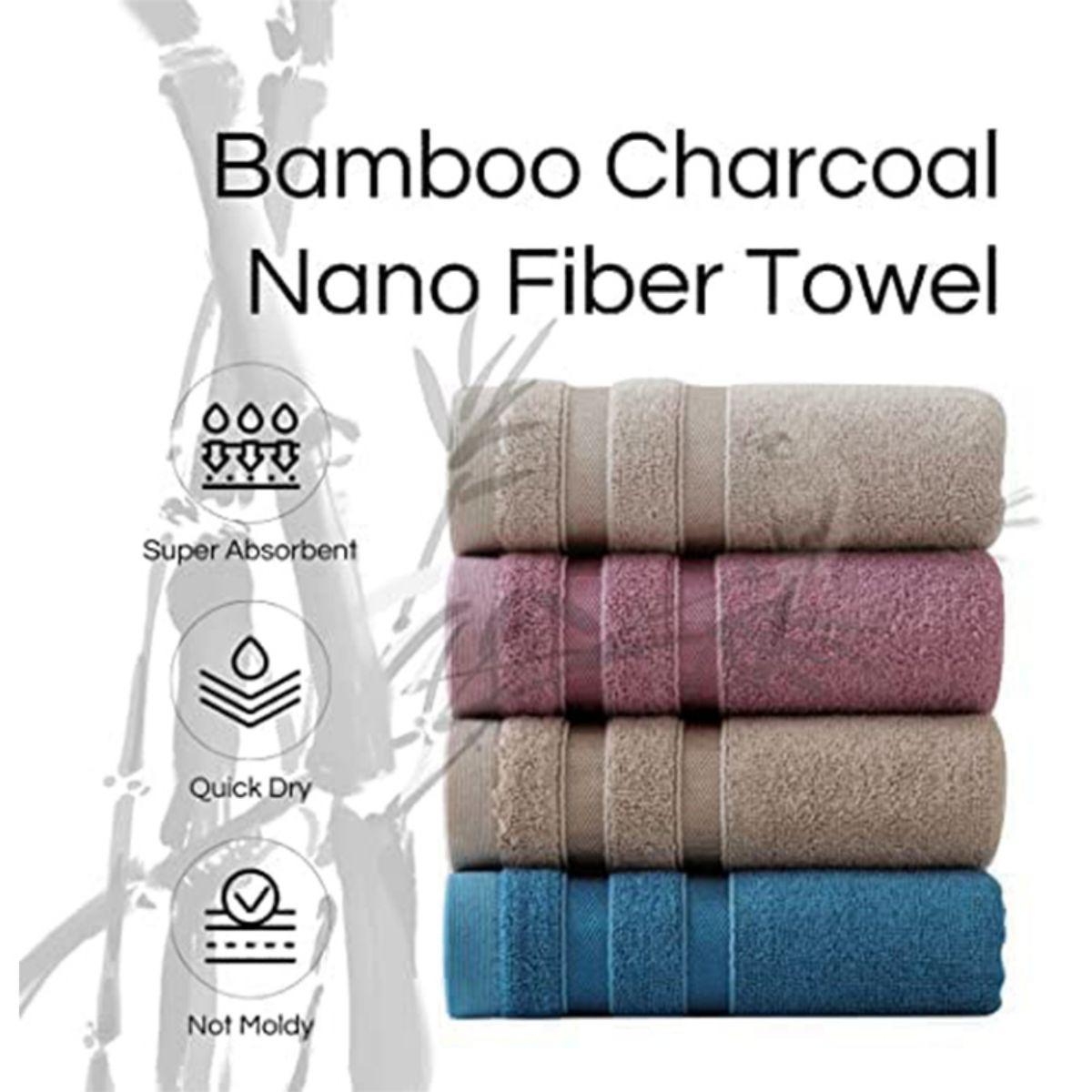 1 Pcs Luxury Bamboo Cotton Tow - огляд і ціна Home Textiles Face Towel